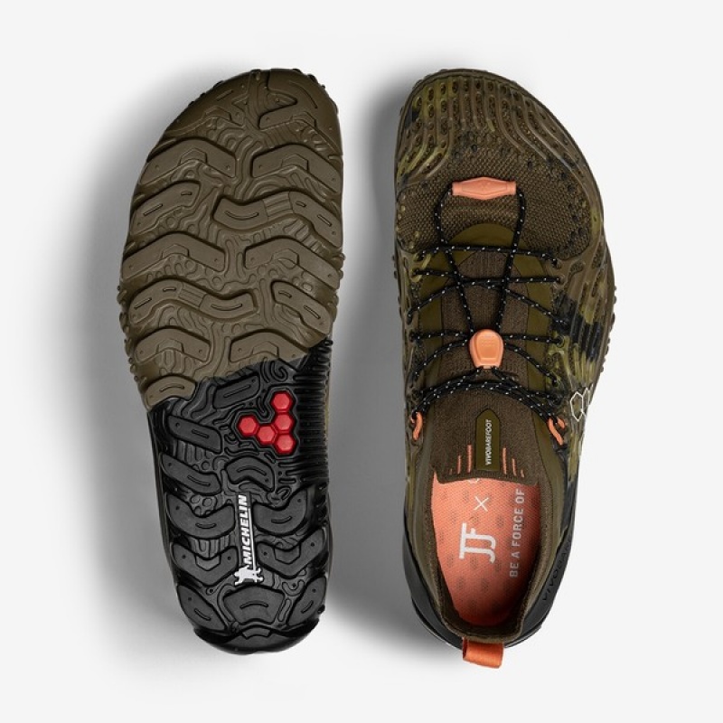 Vivobarefoot Hydra Esc Jjf Trail Løbesko Dame Mørkeolivengrøn | ZLC-497638