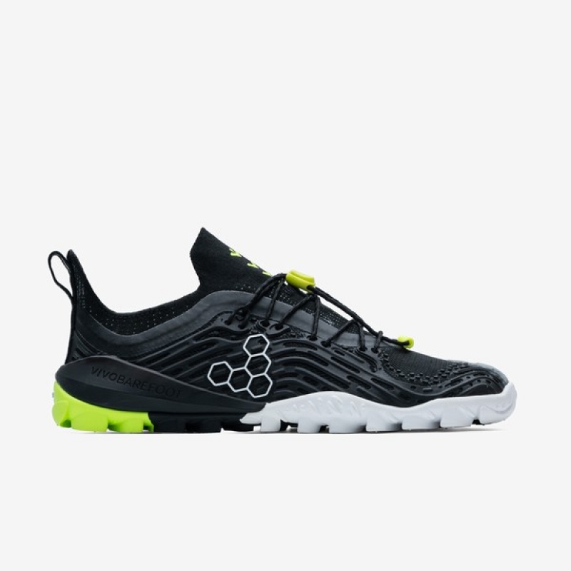 Vivobarefoot Hydra Esc Trail Løbesko Herre Obsidian Gul | YOP-107289