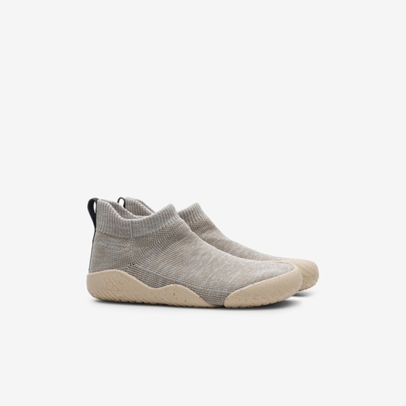 Vivobarefoot Pluma Knit Børn Grå | PZA-871954