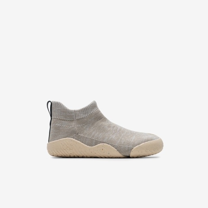 Vivobarefoot Pluma Knit Børn Grå | PZA-871954