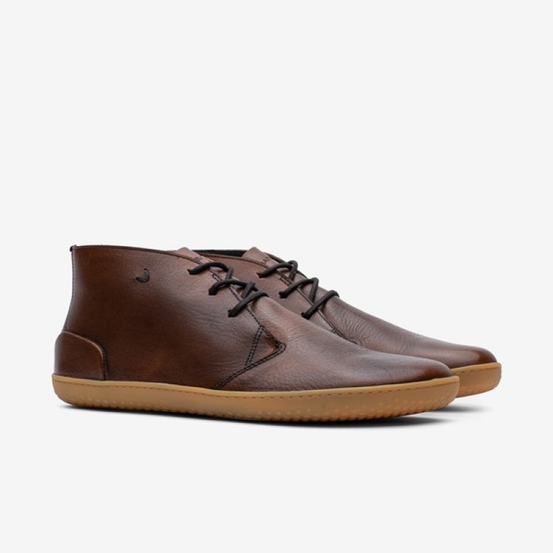 Vivobarefoot Preorder 'gobi Lux' Lifestyle Sko Herre Brune | XYS-184963