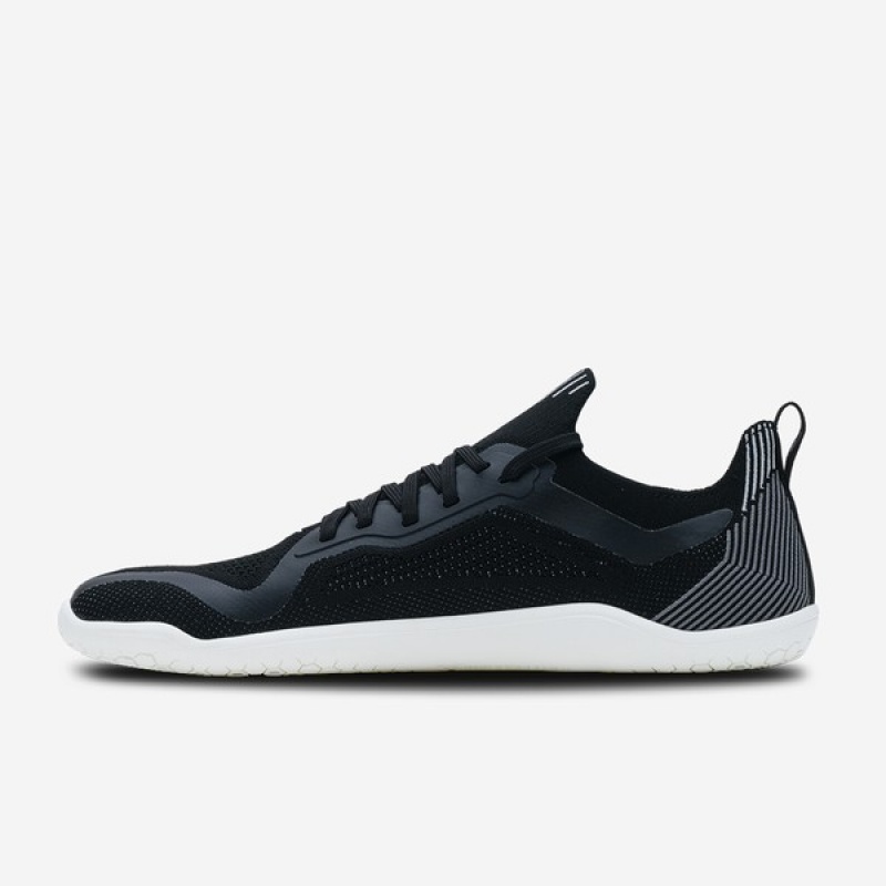 Vivobarefoot Primus Lite Knit Trail Løbesko Herre Obsidian | VZE-702849