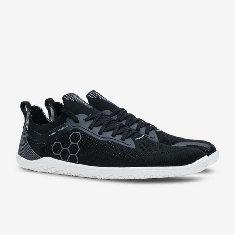 Vivobarefoot Primus Lite Knit Vandresko Herre Obsidian | SYC-951732