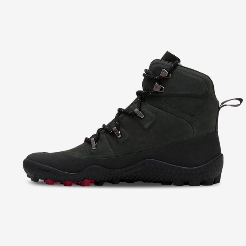 Vivobarefoot Tracker Vinter Sg Vandresko Dame Obsidian | KUO-509374